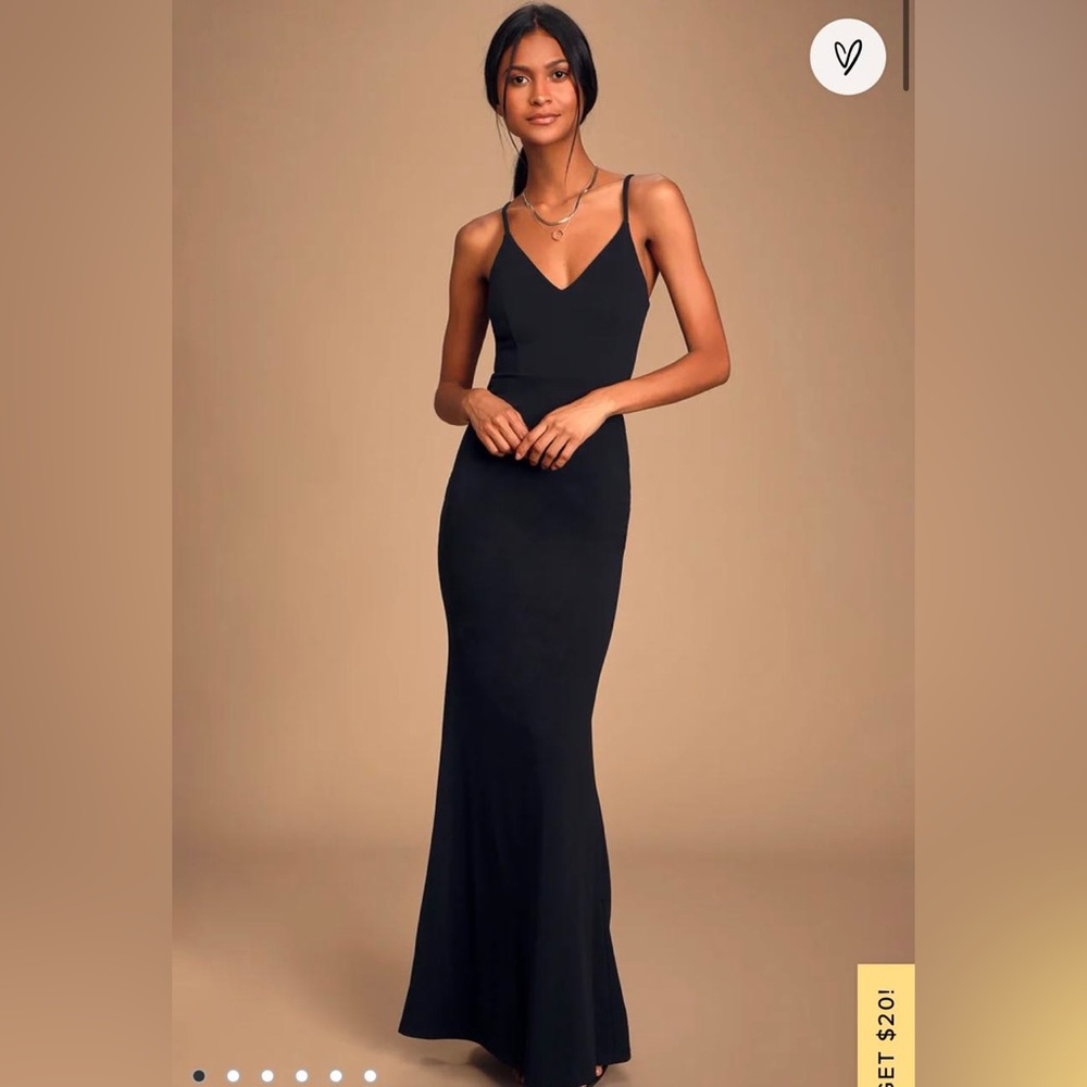 Lulus Black Maxi Mermaid Dress